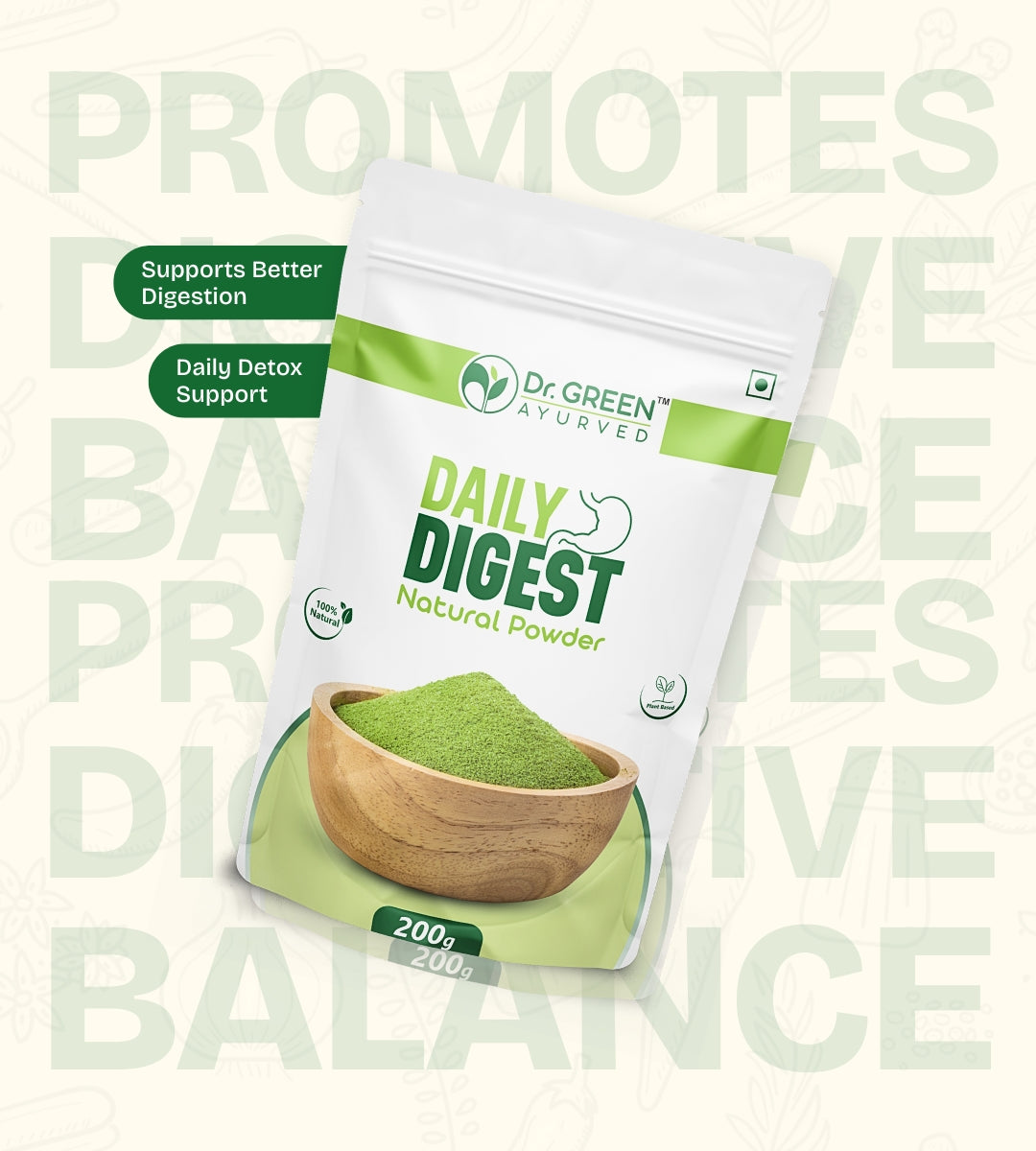 Daily Digest Natural Powder – Healthy Gut Support Secondary image